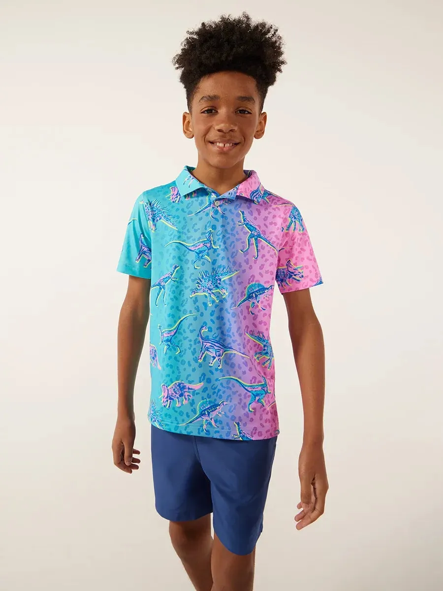 The Dino Delight (Boys Performance Polo)