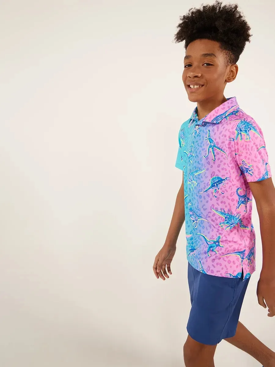 The Dino Delight (Boys Performance Polo)