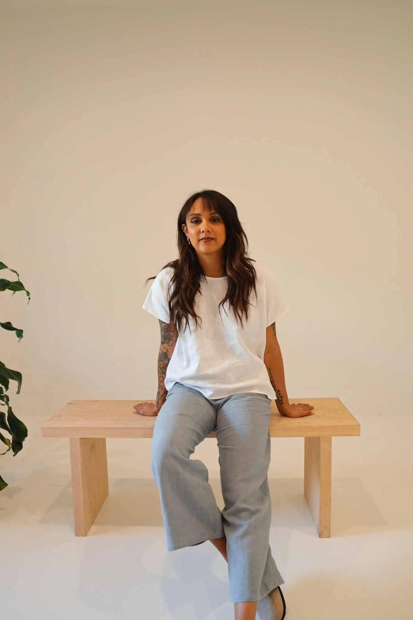 The Wanderer Wide Leg Slacks - Linen